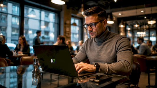Trader working on cTrader at multi-monitor desk