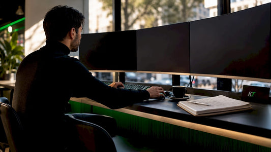 Trader setting up TradingView trading panel