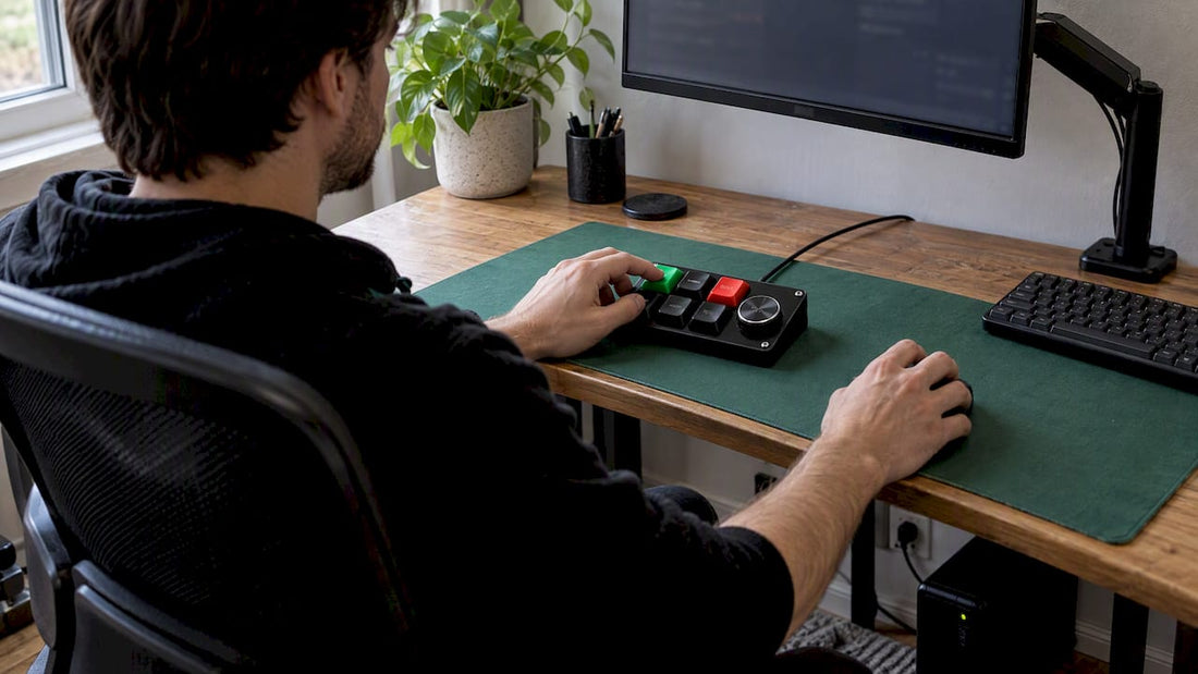 Key-Trade Mini on compact ergonomic trading desk