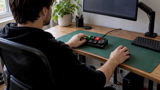 Key-Trade Mini on compact ergonomic trading desk